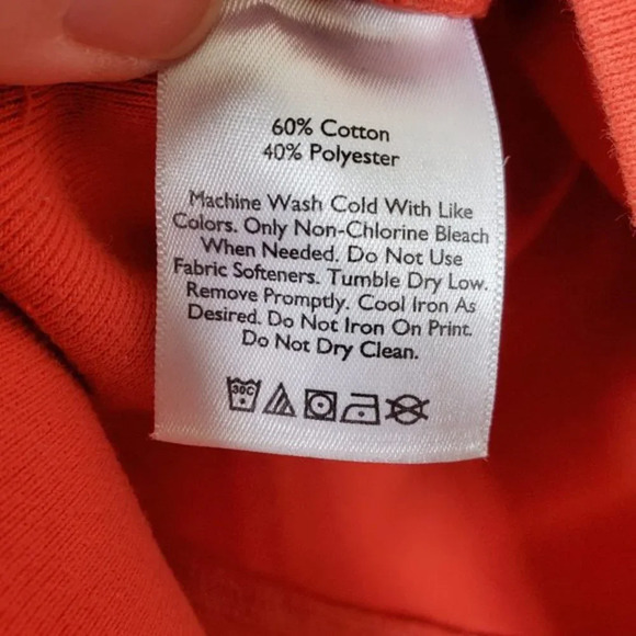 Eddie Bauer Legend Wash Orange Pullover Sweater Long Sleeve Womens Size M - Picture 4 of 7